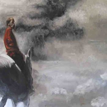 Pittura intitolato "Don Chisciotte solo…" da Stefano Davidson, Opera d'arte originale