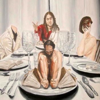 Malerei mit dem Titel "Emmauz?" von Stefano Davidson, Original-Kunstwerk