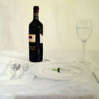 Pintura titulada "IL PASTO NUDO" por Stefano Davidson, Obra de arte original