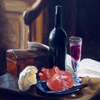 Painting titled "L'ultima cena" by Stefano Davidson, Original Artwork