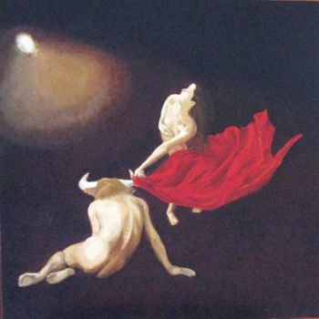 Painting titled "Parsifae e il minot…" by Stefano Davidson, Original Artwork