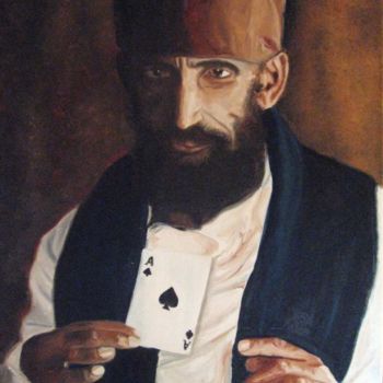Pintura intitulada "Jussuf il giocatore" por Stefano Davidson, Obras de arte originais
