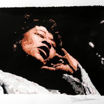 Pintura intitulada "Ella Fitzgerald" por Stefano Davidson, Obras de arte originais