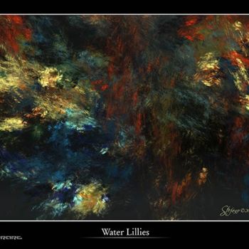 Grafika cyfrowa / sztuka generowana cyfrowo zatytułowany „Watter Lillies” autorstwa Stefano Popovski, Oryginalna praca, 2D p…