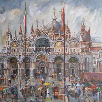 Ζωγραφική με τίτλο "San Marco - Sudden…" από Stefano Popovski, Αυθεντικά έργα τέχνης