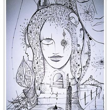 Desenho intitulada "ITACA" por Stefano Rosa, Obras de arte originais, Outro