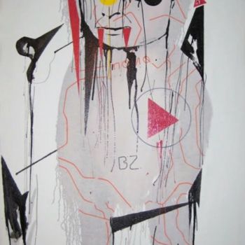 Peinture intitulée "NIHON TRASHED STREE…" par Swaxu, Œuvre d'art originale, Huile