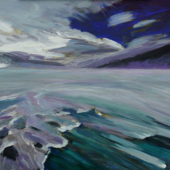 Painting titled "Nordland 2" by Steffi Goldrand, Original Artwork, Acrylic