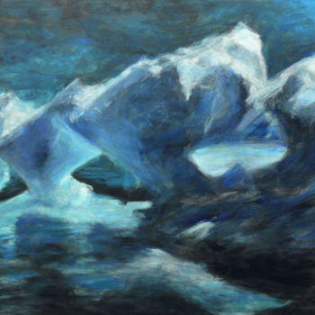 Peinture intitulée "Nordland 3" par Steffi Goldrand, Œuvre d'art originale