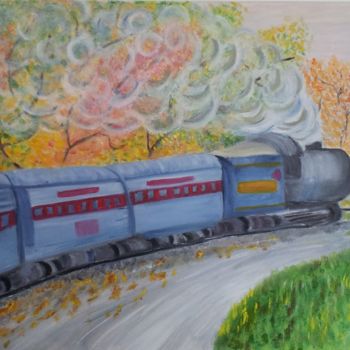 Pintura titulada "Treno del desiderio" por Stefka Hristova, Obra de arte original