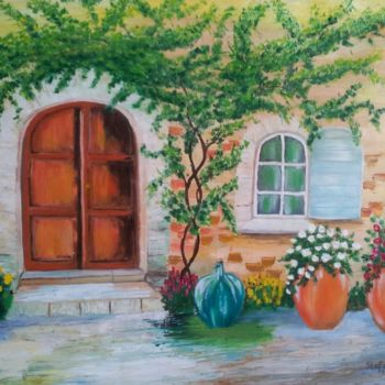 Malerei mit dem Titel "Porta in Toscana" von Stefka Hristova, Original-Kunstwerk