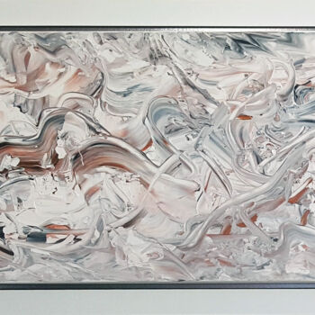 Painting titled "Blizzard" by Stehp, Original Artwork, Acrylic Mounted on Wood Stretcher frame