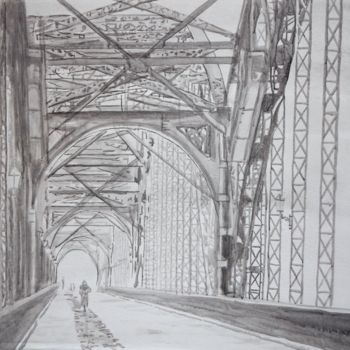Картина под названием "Bridge" - Best Arts, Подлинное произведение искусства, Акрил