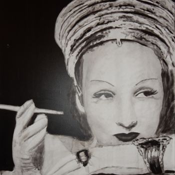 Pintura titulada "Marlene Dietrich" por Best Arts, Obra de arte original, Acrílico
