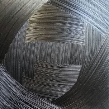 Malerei mit dem Titel "peinture abstraite…" von Steivan Loundou, Original-Kunstwerk, Öl Auf Keilrahmen aus Holz montiert