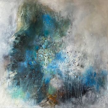 Peinture intitulée "Blue symphony" par Steliana Mocanu, Œuvre d'art originale, Huile