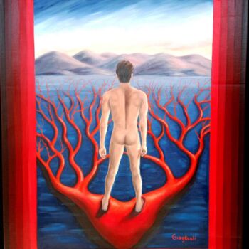 Painting titled "<<the power of choi…" by Stella Giagkouli, Original Artwork, Oil