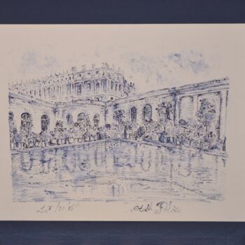 Desenho intitulada "Orangerie_Versailles" por Stella Polare, Obras de arte originais, Tinta
