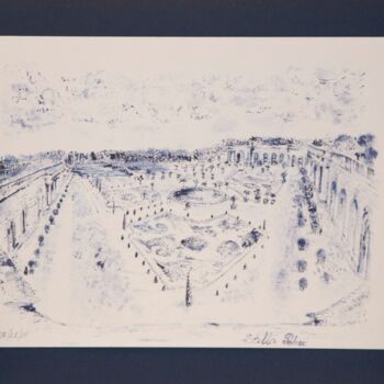 Drawing titled "Jardins_de_Versaill…" by Stella Polare, Original Artwork, Ink