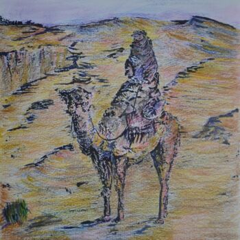 Σχέδιο με τίτλο "Bedouin" από Stella Polare, Αυθεντικά έργα τέχνης, Μελάνι