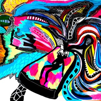 ""Colorful"" başlıklı Tablo Stella Staudt (_Blu_Lips_) tarafından, Orijinal sanat, Akrilik