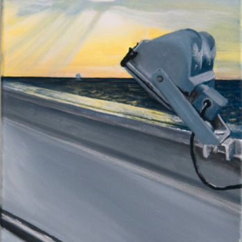 Malerei mit dem Titel "Crew Deck #4" von Stella Blau, Original-Kunstwerk, Acryl