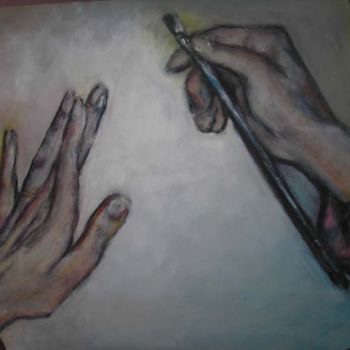 Pintura titulada "En nuestras manos -…" por Stella Maris Cristobo, Obra de arte original