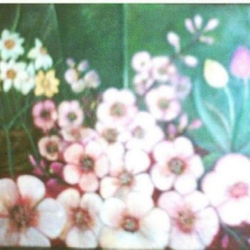Painting titled "Spring Flowers" by Steluta Dumitrescu Zelici, Original Artwork