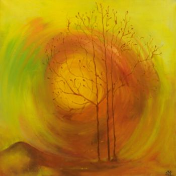 Ζωγραφική με τίτλο "Sunset" από Steluta Dumitrescu Zelici, Αυθεντικά έργα τέχνης