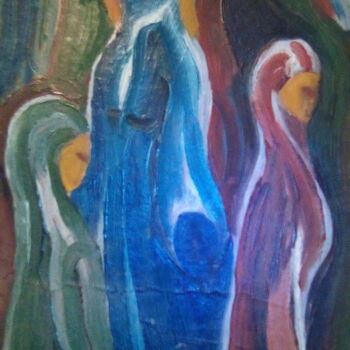 Картина под названием "Дочери Иерусалимски…" - Степан Шипков, Подлинное произведение искусства, Масло