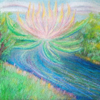 Картина под названием "Весна. Майский лото…" - Степан Шипков, Подлинное произведение искусства, Пастель