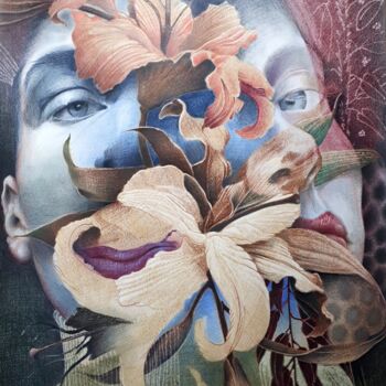 Malarstwo zatytułowany „Lily Portraits” autorstwa Stephan B. Reisig, Oryginalna praca, Ołówek