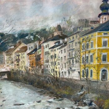 「Bruneck」というタイトルの絵画 Stephan Prausによって, オリジナルのアートワーク, アクリル