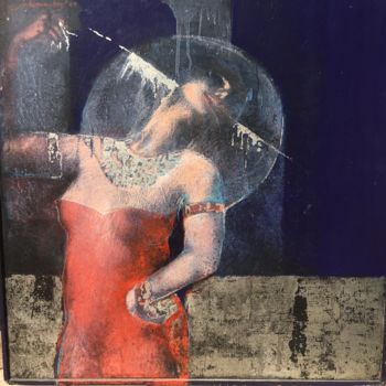 Peinture intitulée "Lunes "Spanish Nigh…" par Sld, Œuvre d'art originale, Acrylique Monté sur Autre panneau rigide