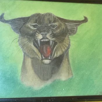 Drawing titled "Lynx" by Stephane L'Artiste, Original Artwork