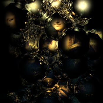 Digital Arts titled "Shining" by Stéphane Billiau, Original Artwork, 3D Modeling
