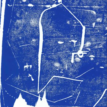 Obrazy i ryciny zatytułowany „Constel 2” autorstwa Kaviv, Oryginalna praca, Monotypia