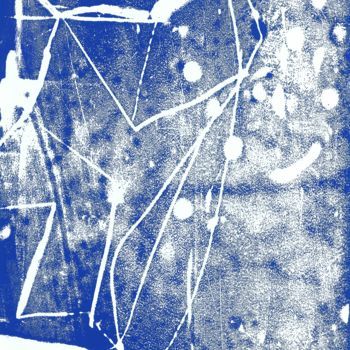 Gravures & estampes intitulée "Constel 3" par Kaviv, Œuvre d'art originale, Monotype