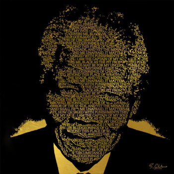 Peinture intitulée "Invictus Mandela" par Stéphane Catalano, Œuvre d'art originale