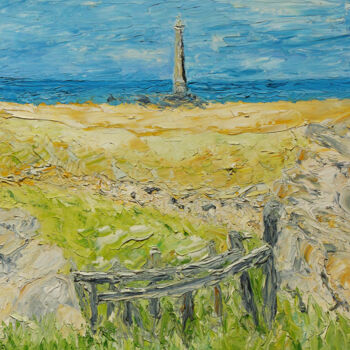 Картина под названием "Cap de la Hague" - Stephane Delagneau, Подлинное произведение искусства, Масло