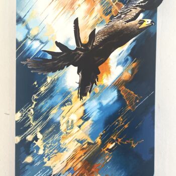 Painting titled "Free flight" by Passionavion, Original Artwork, Acrylic