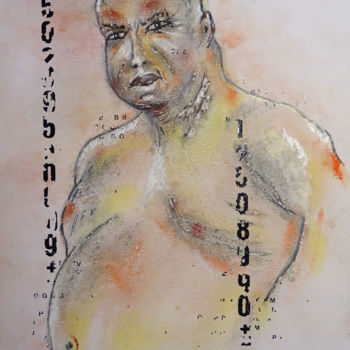 Картина под названием "Sumo" - Stéphane Le Gars (Steff), Подлинное произведение искусства, Акрил