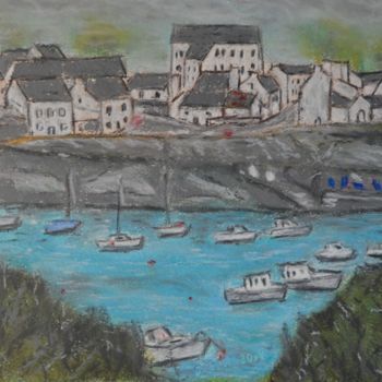 Painting titled "Le Conquet" by Steph', Original Artwork, Pastel