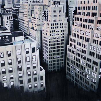 Pintura intitulada "New-York.jpg" por Stephane Paturel, Obras de arte originais, Óleo