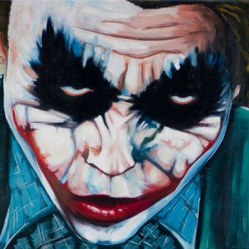 Painting titled "The Joker.jpg" by Stephane Paturel, Original Artwork, Oil