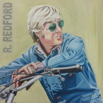 "Robert Redford" başlıklı Tablo Stephane Paturel tarafından, Orijinal sanat, Petrol