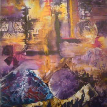 Painting titled "Eruptions volcaniqu…" by Stéphane Quertinmont, Original Artwork, Acrylic