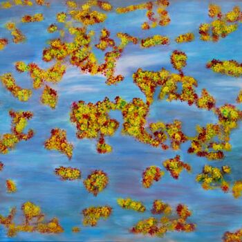 제목이 "Spring story"인 미술작품 Stéphane Semmar로, 원작, 아크릴 나무 들것 프레임에 장착됨