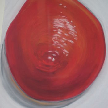 Painting titled "sein-rouge.jpg" by Stephane Thery, Original Artwork