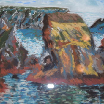 Painting titled "paysage-belle-ile-e…" by Stephane Thery, Original Artwork